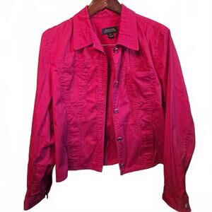 Jones New York Signature Women's Casual Jacket XL Red